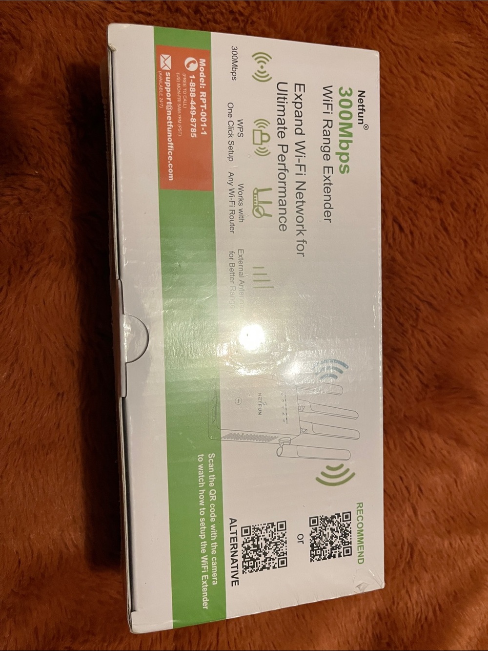 Netfun 300 Mbps Wi‑Fi Range Extender Box